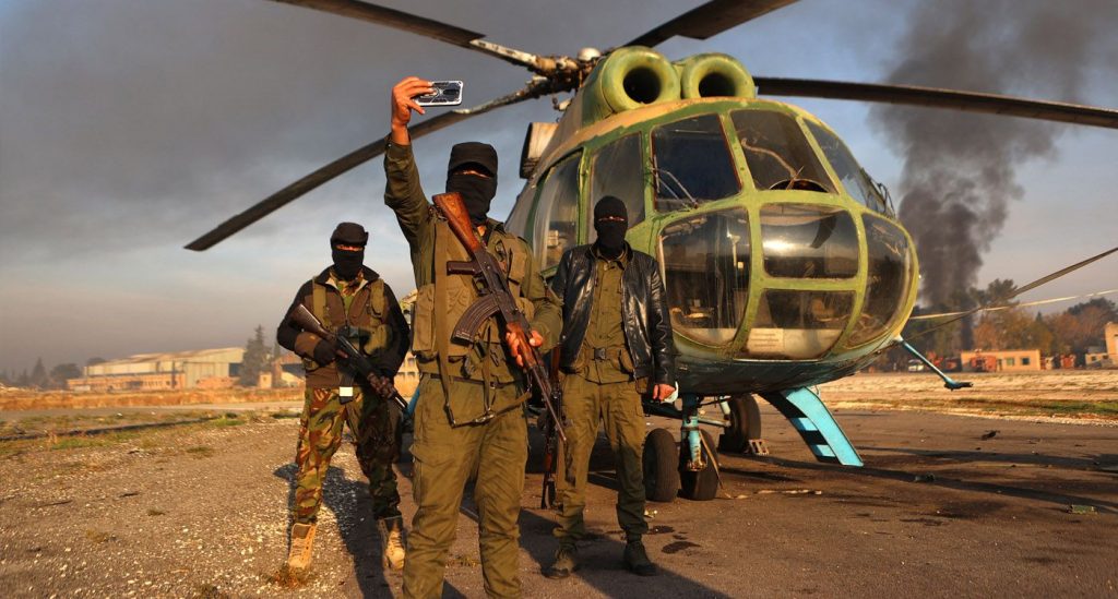 HTS militants militray airport